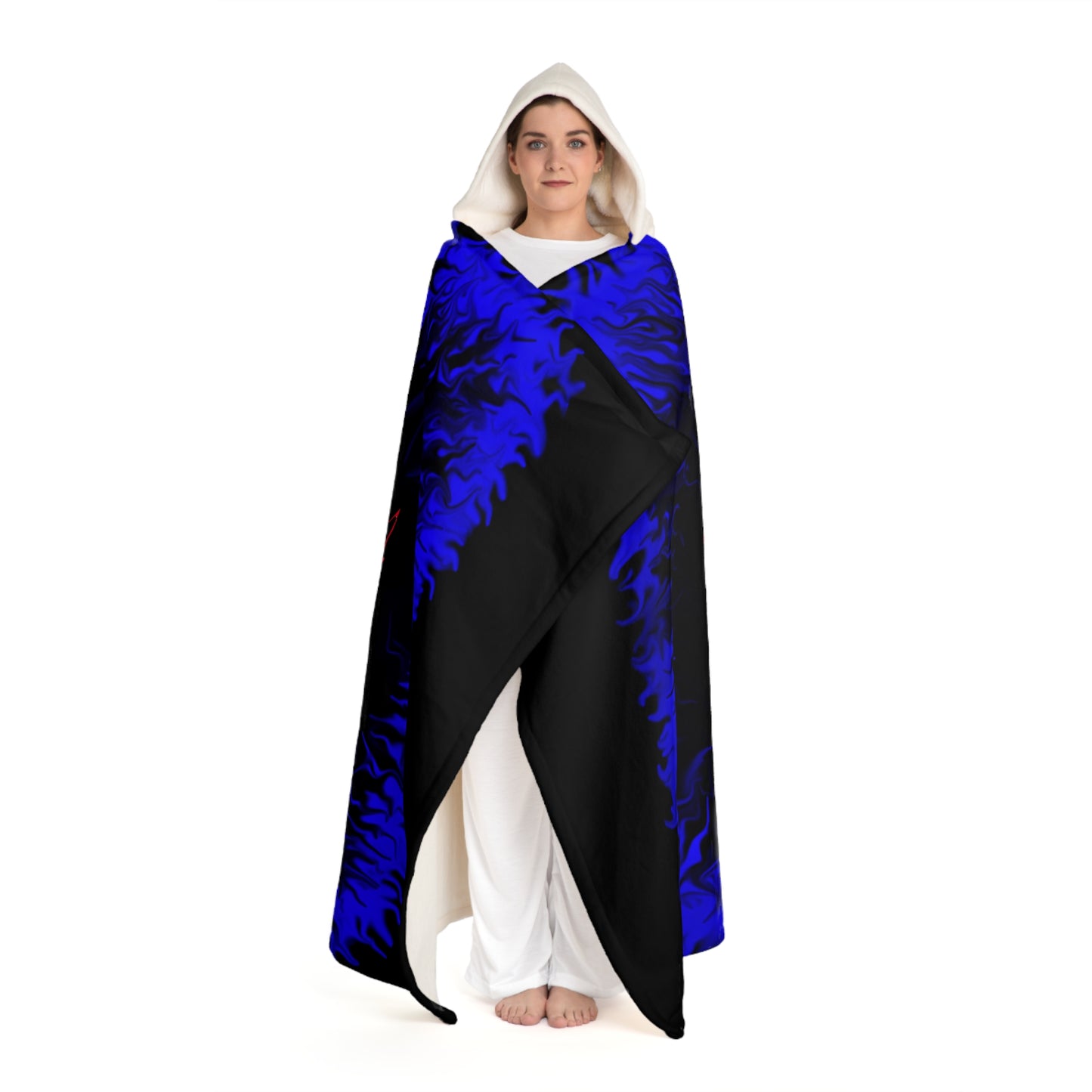 Hooded Sherpa Fleece Blanket