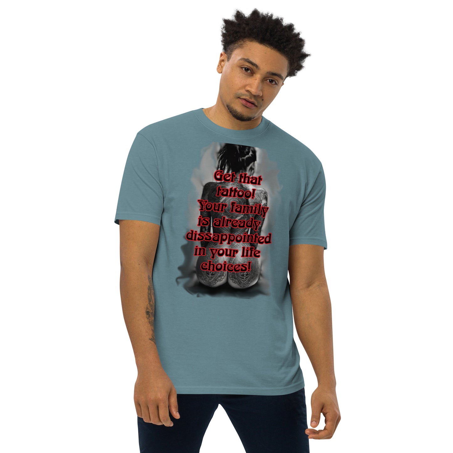 life choices Men’s premium heavyweight tee