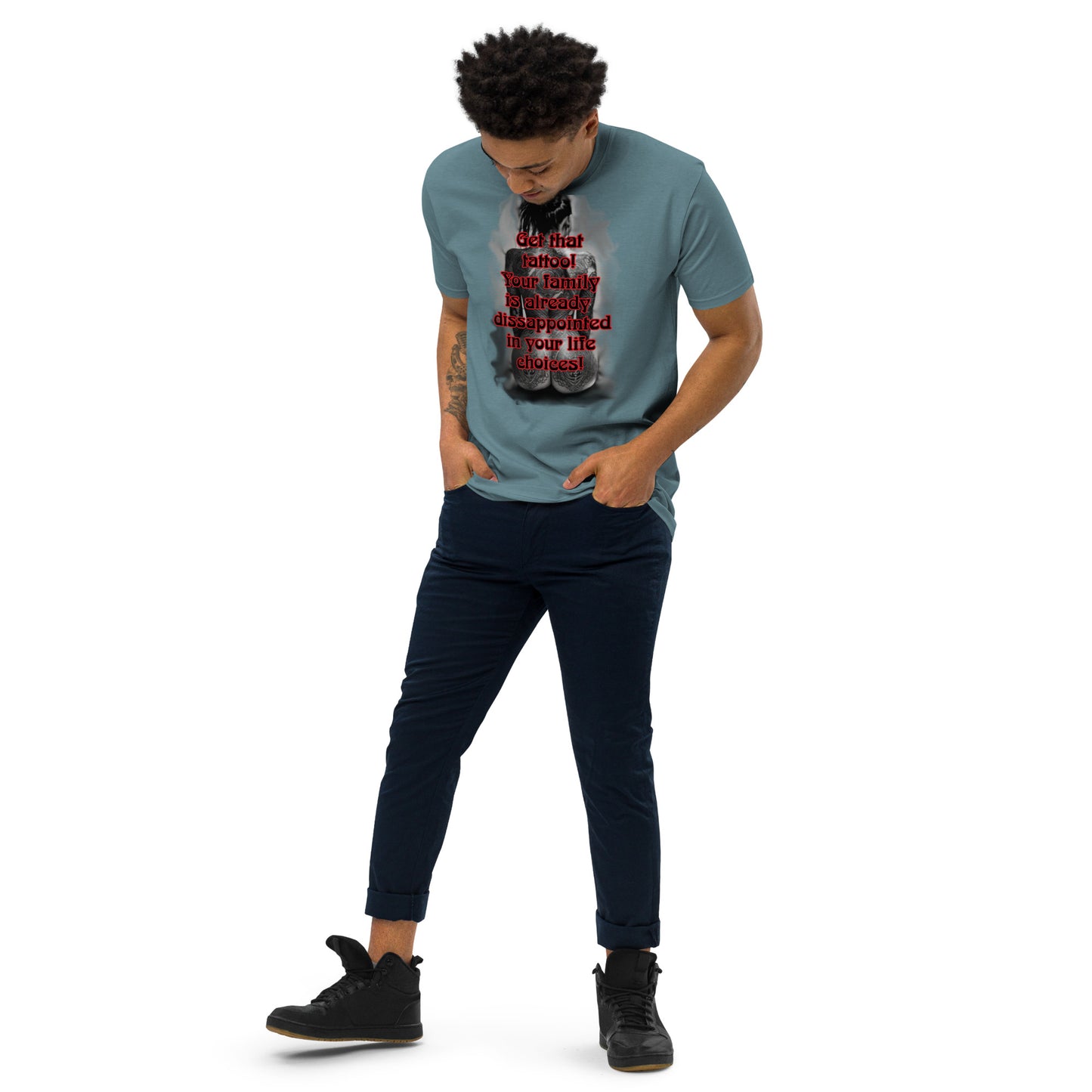 life choices Men’s premium heavyweight tee