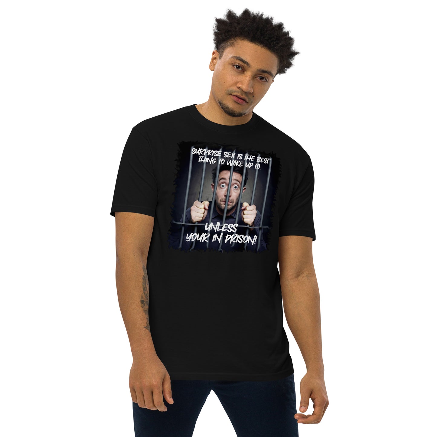Surprise Men’s premium heavyweight tee