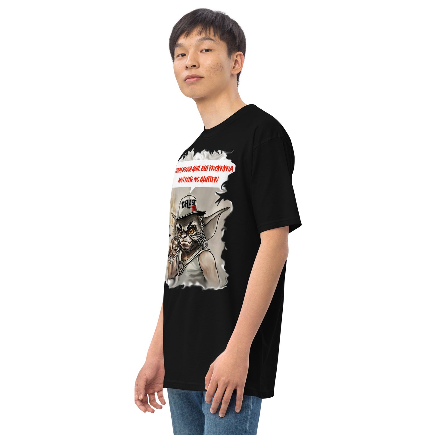 No quitters Men’s premium heavyweight tee