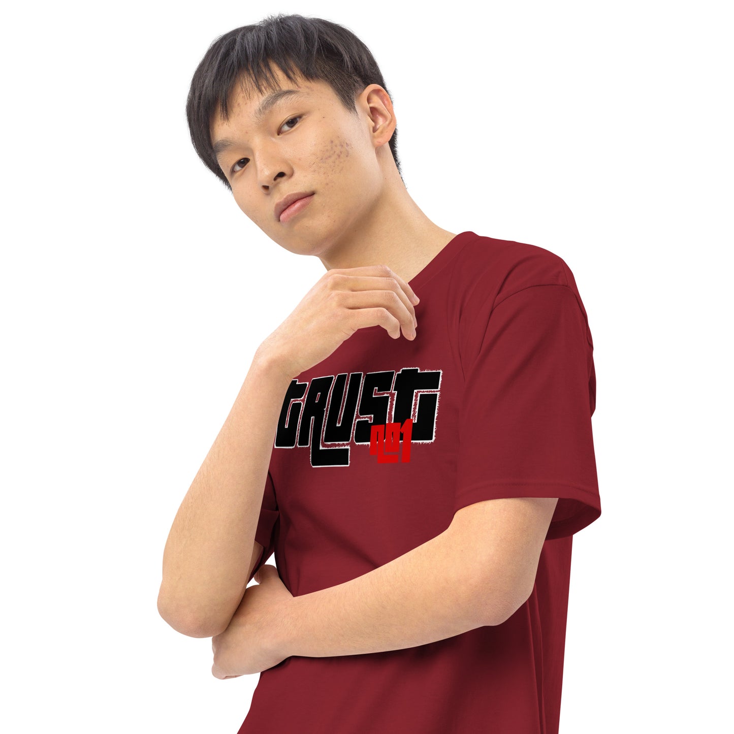 Trust no1 Men’s premium heavyweight tee