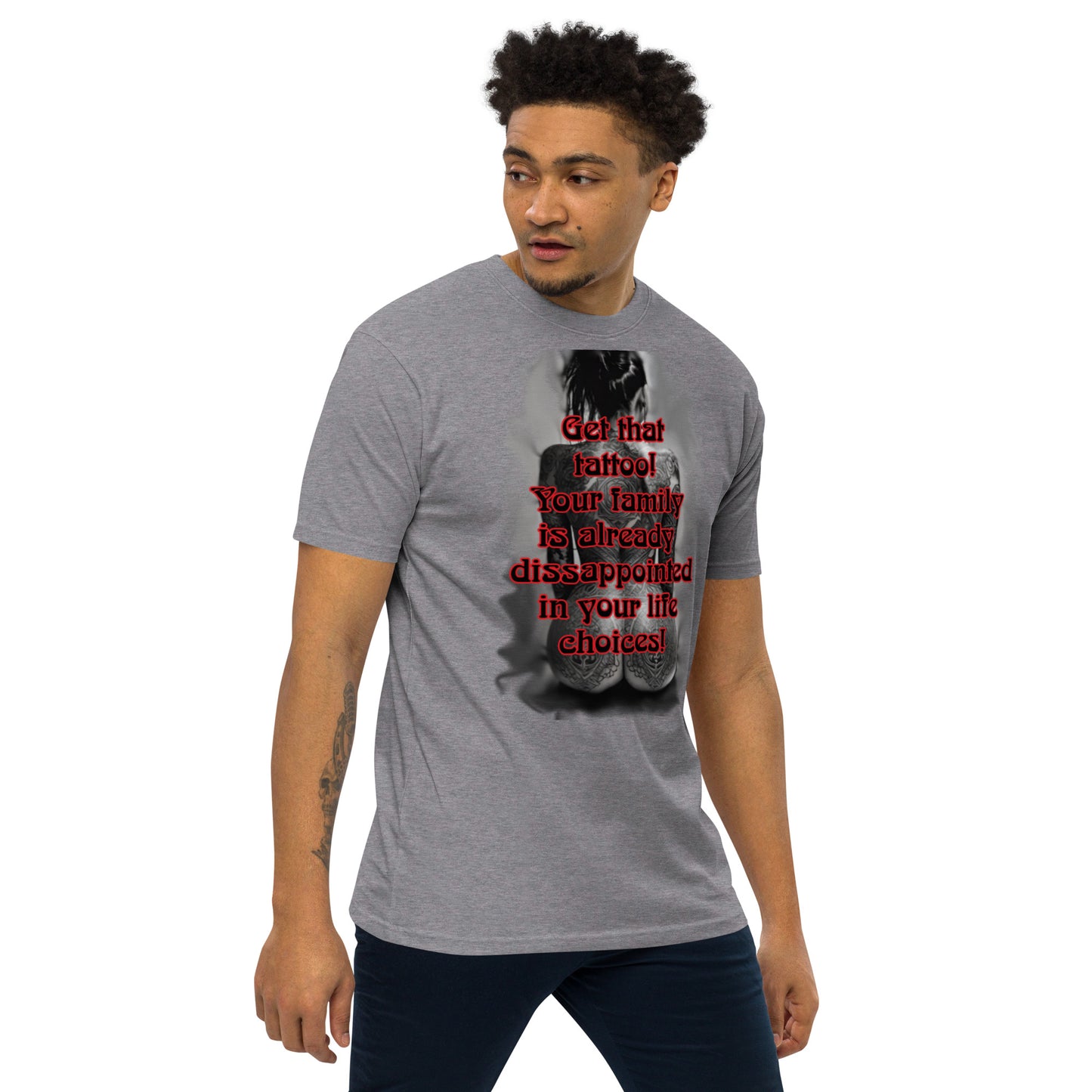 life choices Men’s premium heavyweight tee