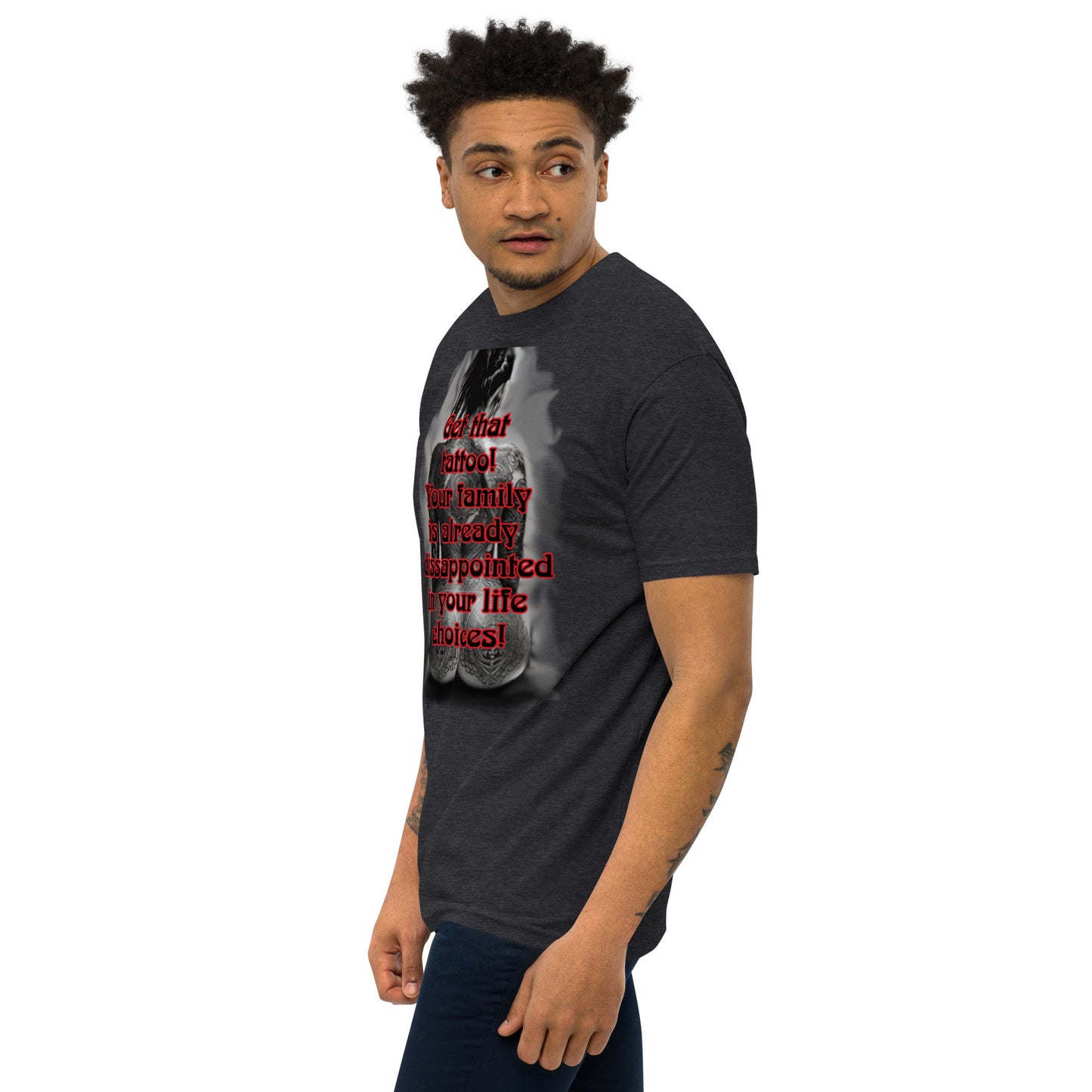 life choices Men’s premium heavyweight tee