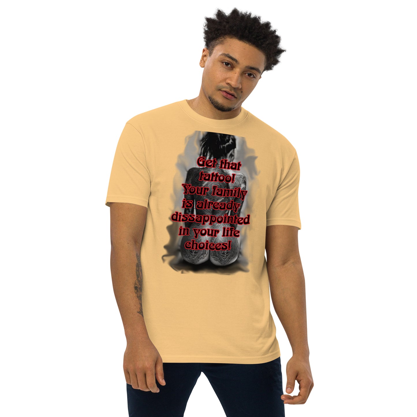 life choices Men’s premium heavyweight tee