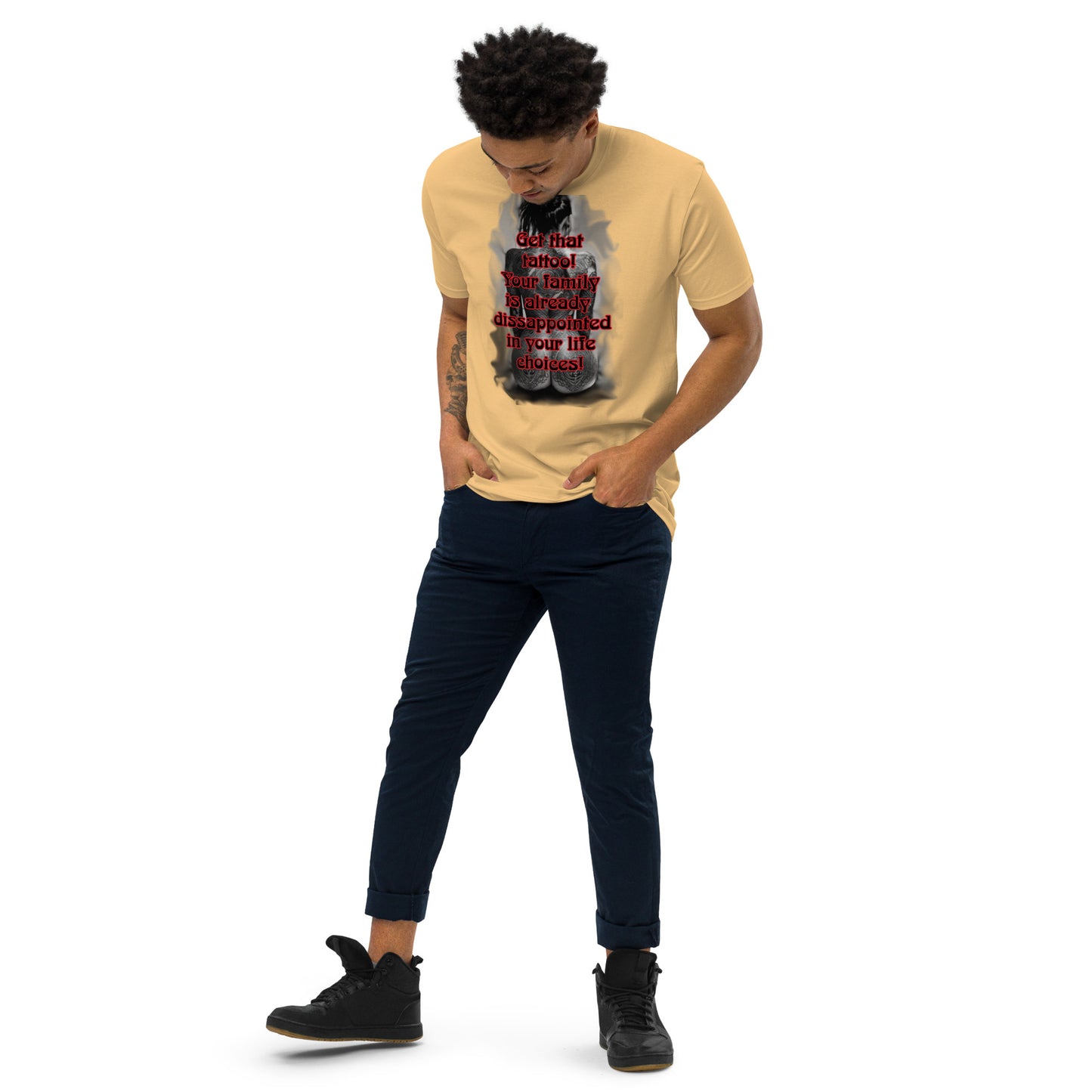 life choices Men’s premium heavyweight tee