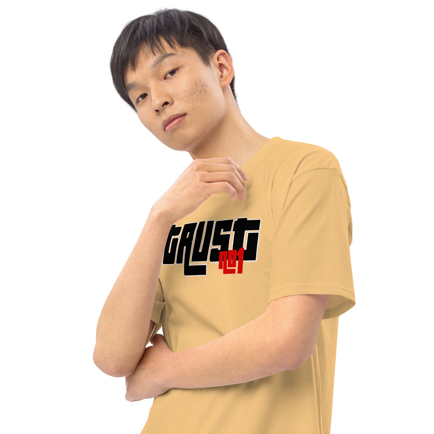 Trust no1 Men’s premium heavyweight tee
