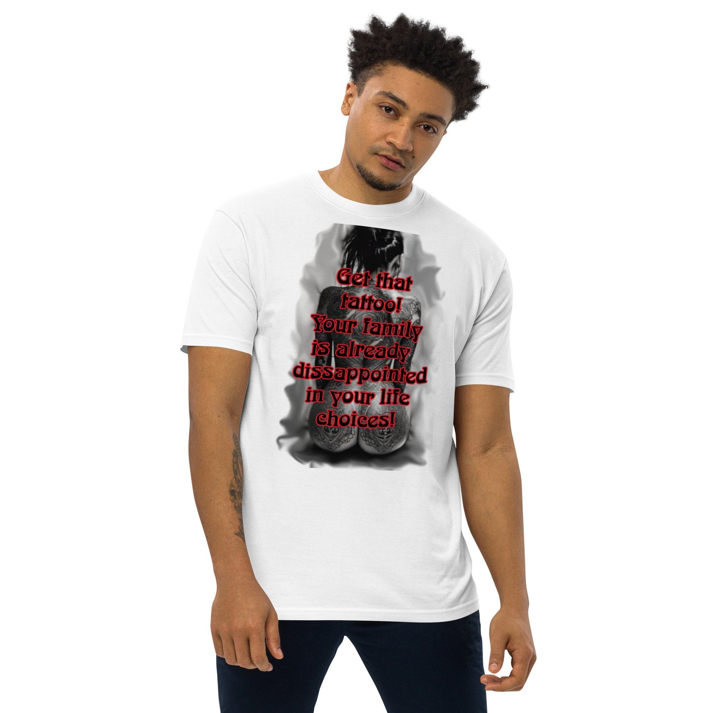 life choices Men’s premium heavyweight tee