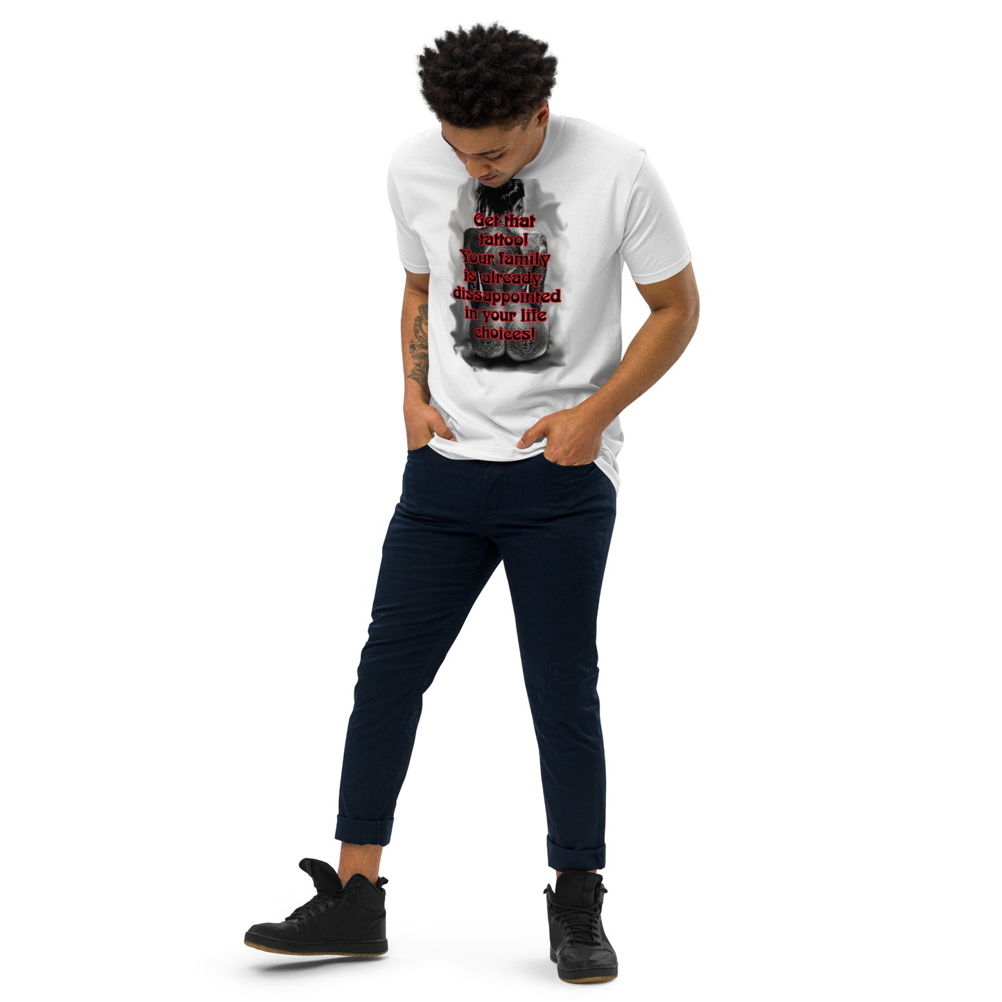 life choices Men’s premium heavyweight tee