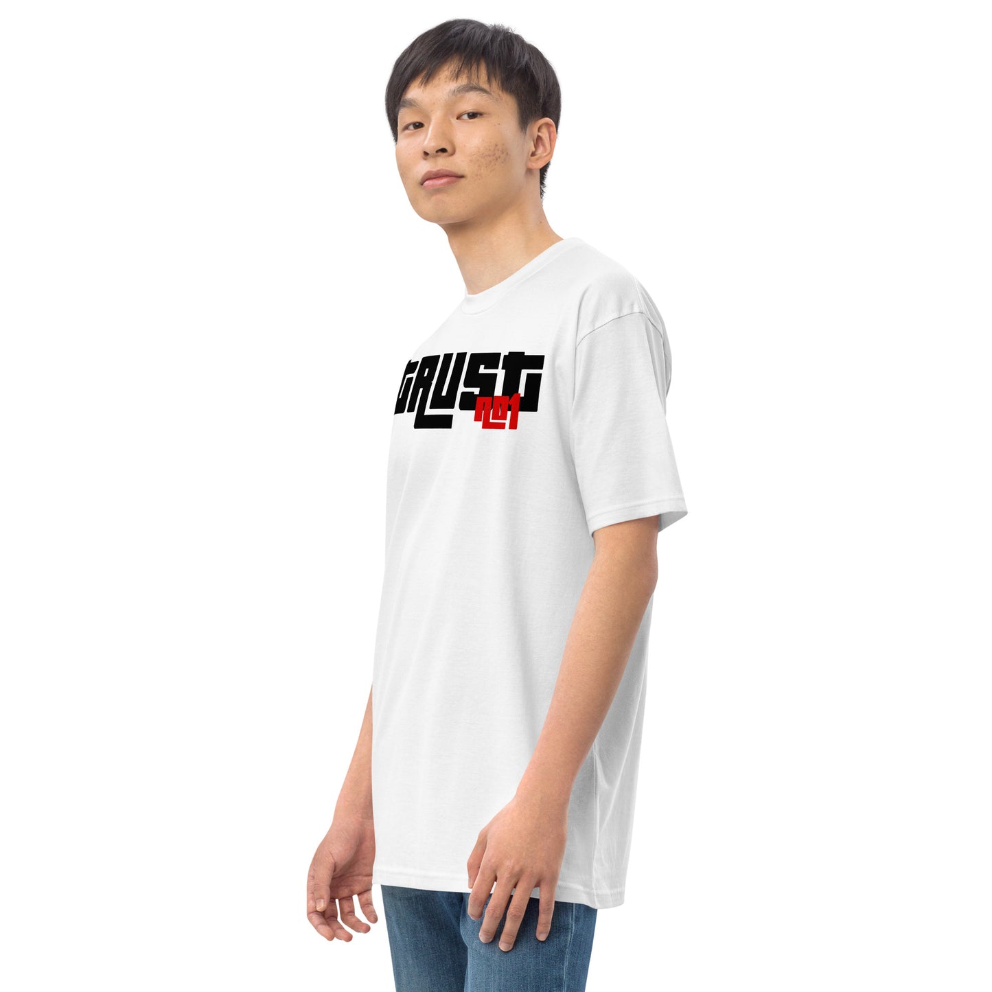 Trust no1 Men’s premium heavyweight tee