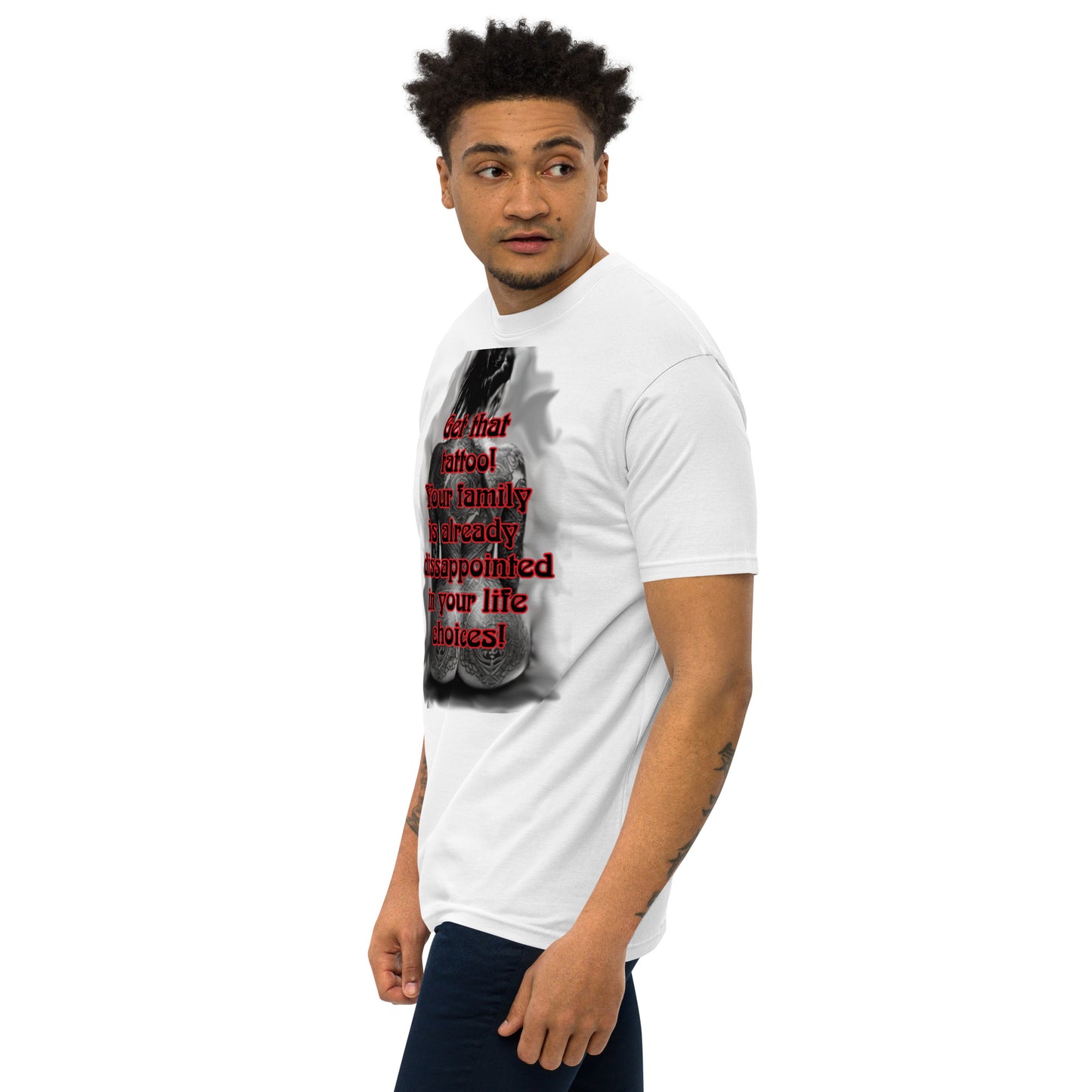 life choices Men’s premium heavyweight tee