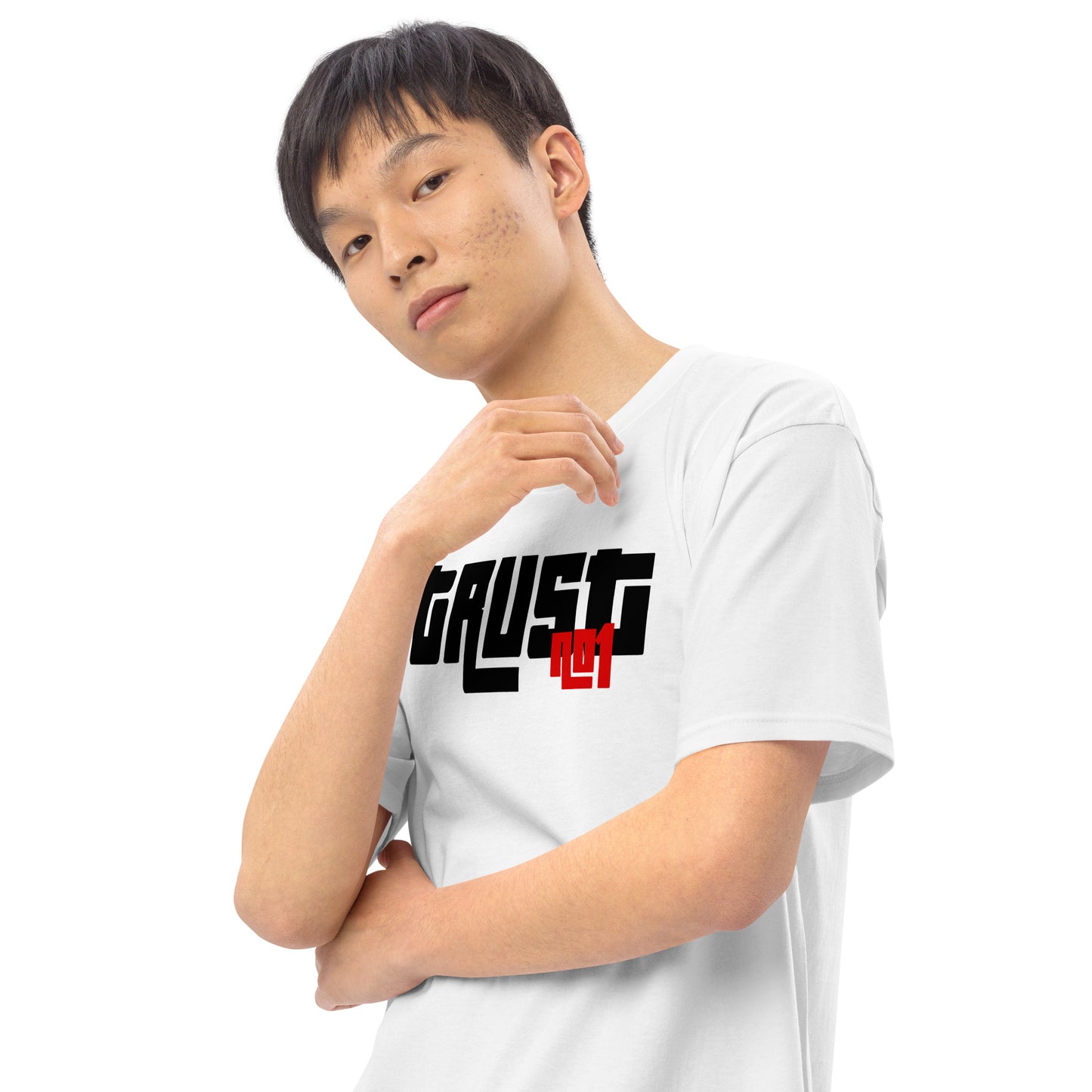 Trust no1 Men’s premium heavyweight tee