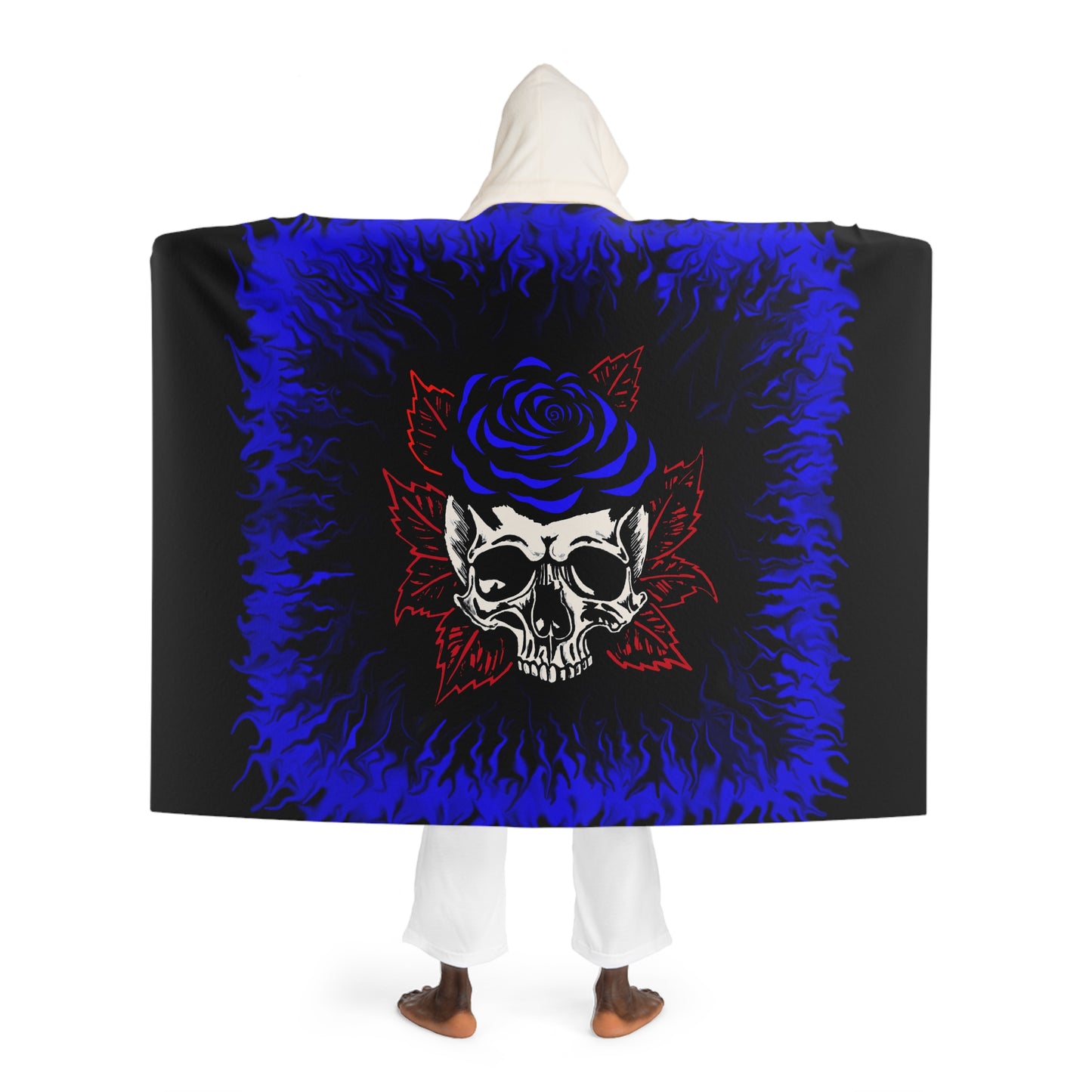 Hooded Sherpa Fleece Blanket