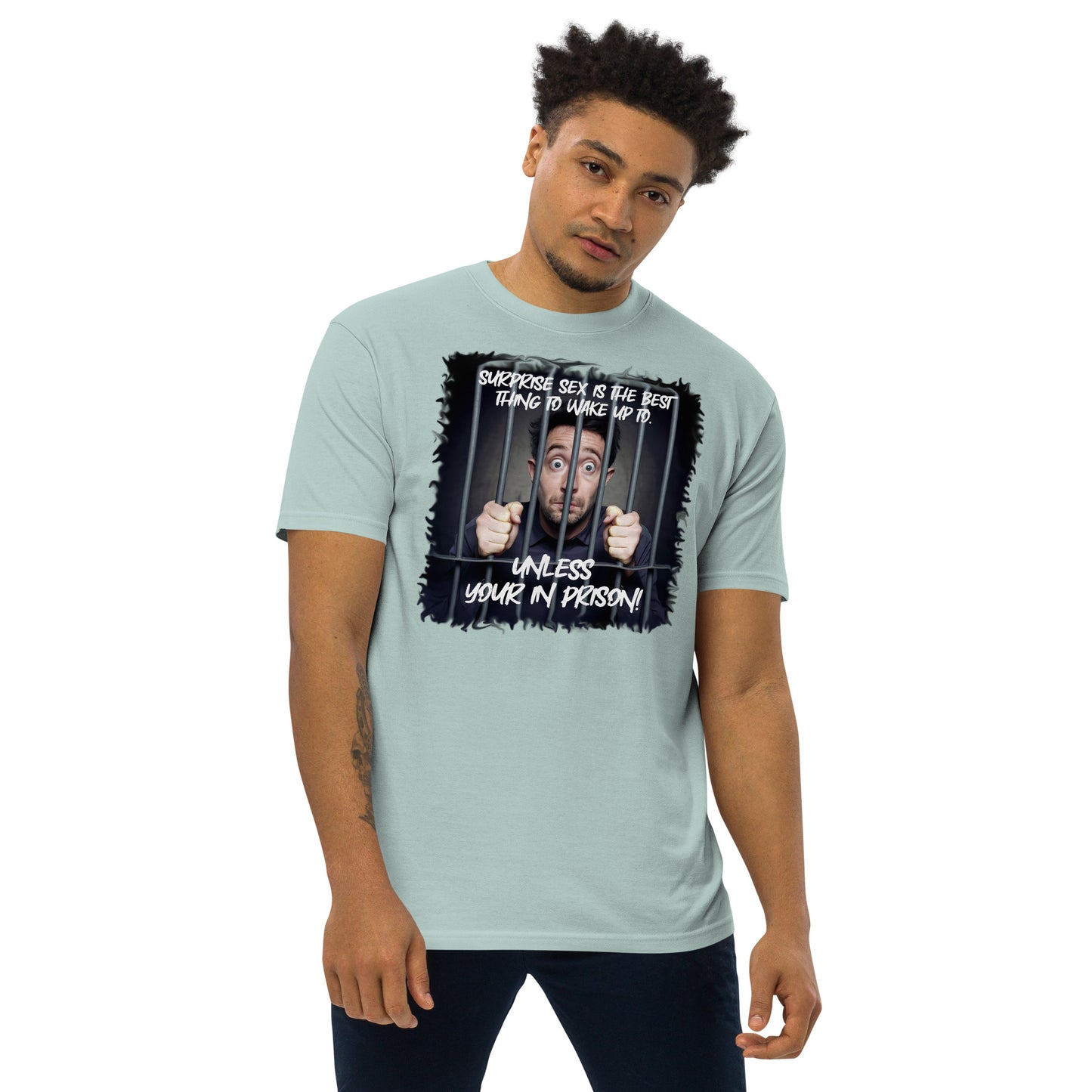 Surprise Men’s premium heavyweight tee