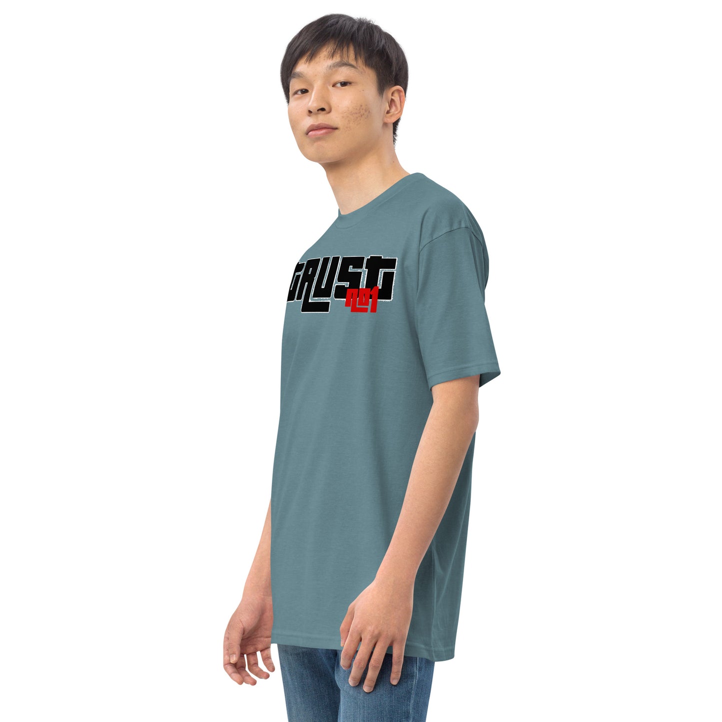 Trust no1 Men’s premium heavyweight tee
