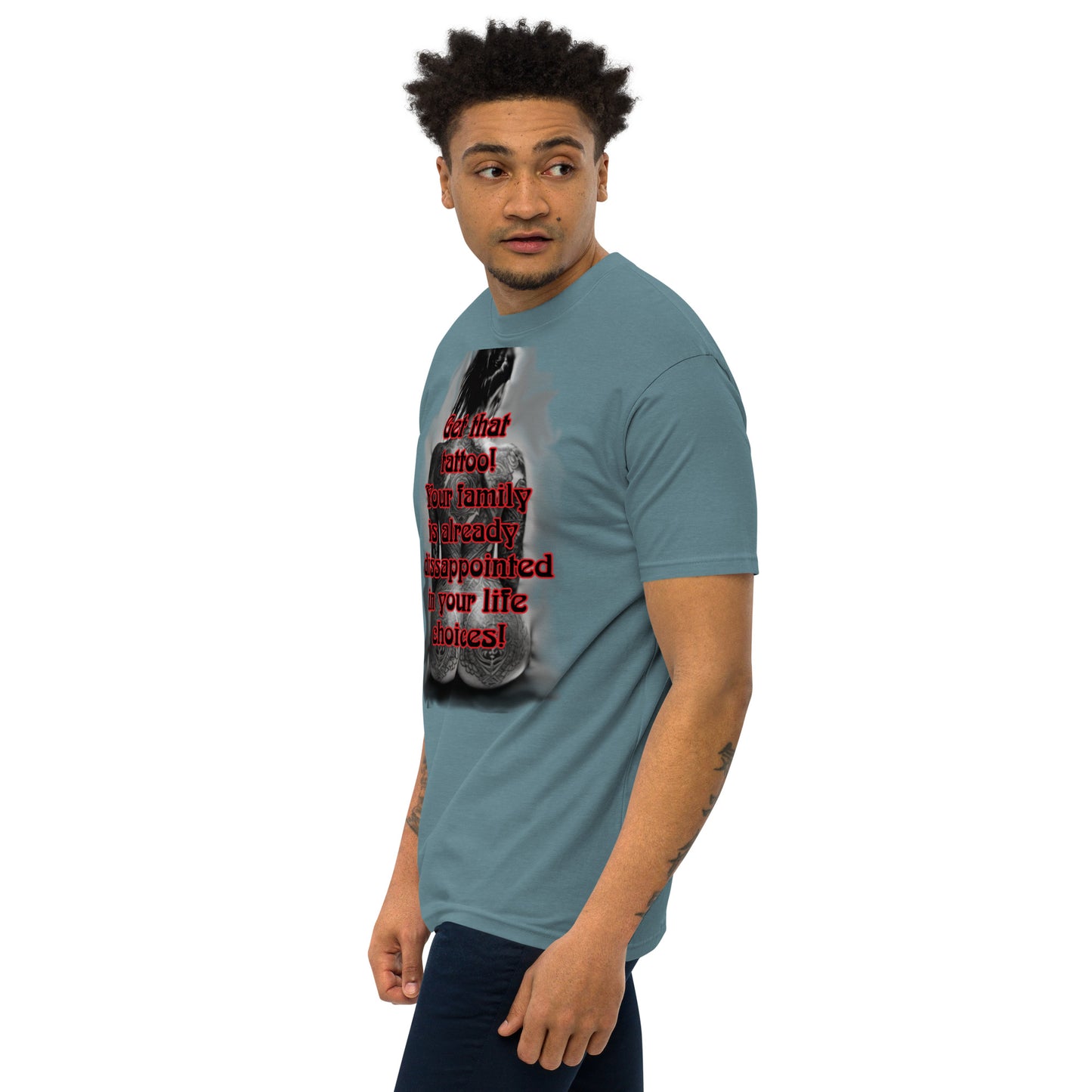 life choices Men’s premium heavyweight tee
