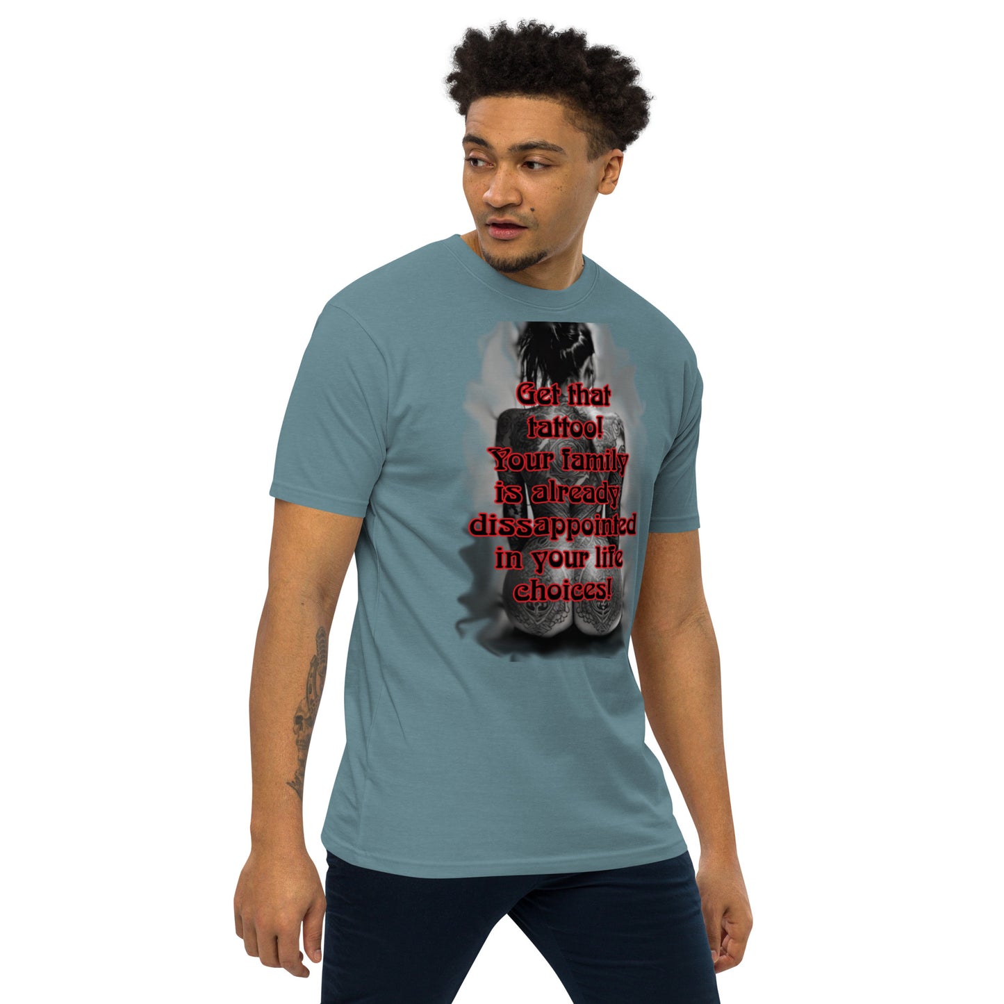 life choices Men’s premium heavyweight tee