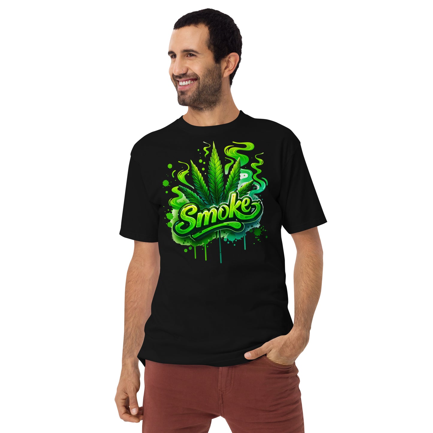 Smoke Men’s premium heavyweight tee