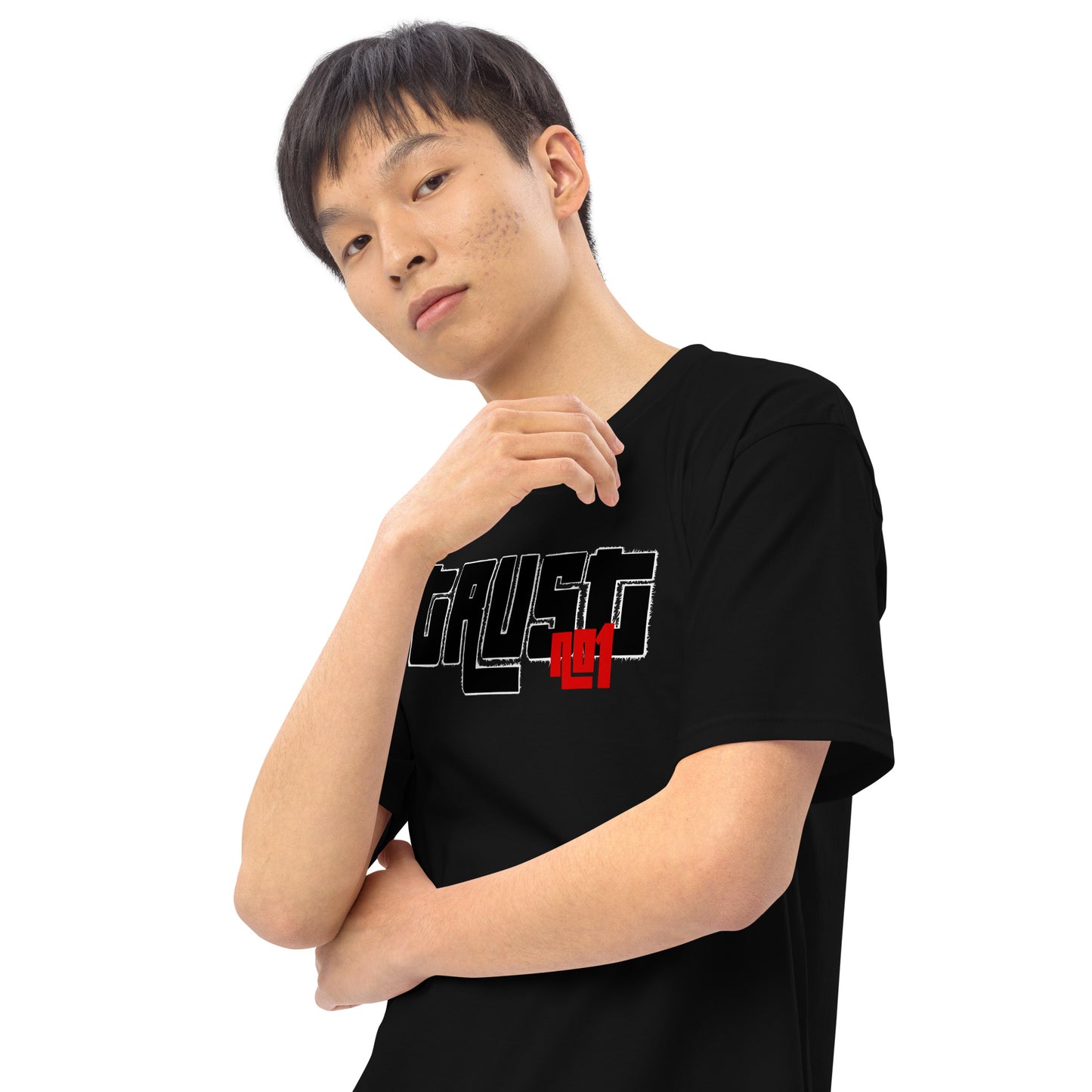Trust no1 Men’s premium heavyweight tee