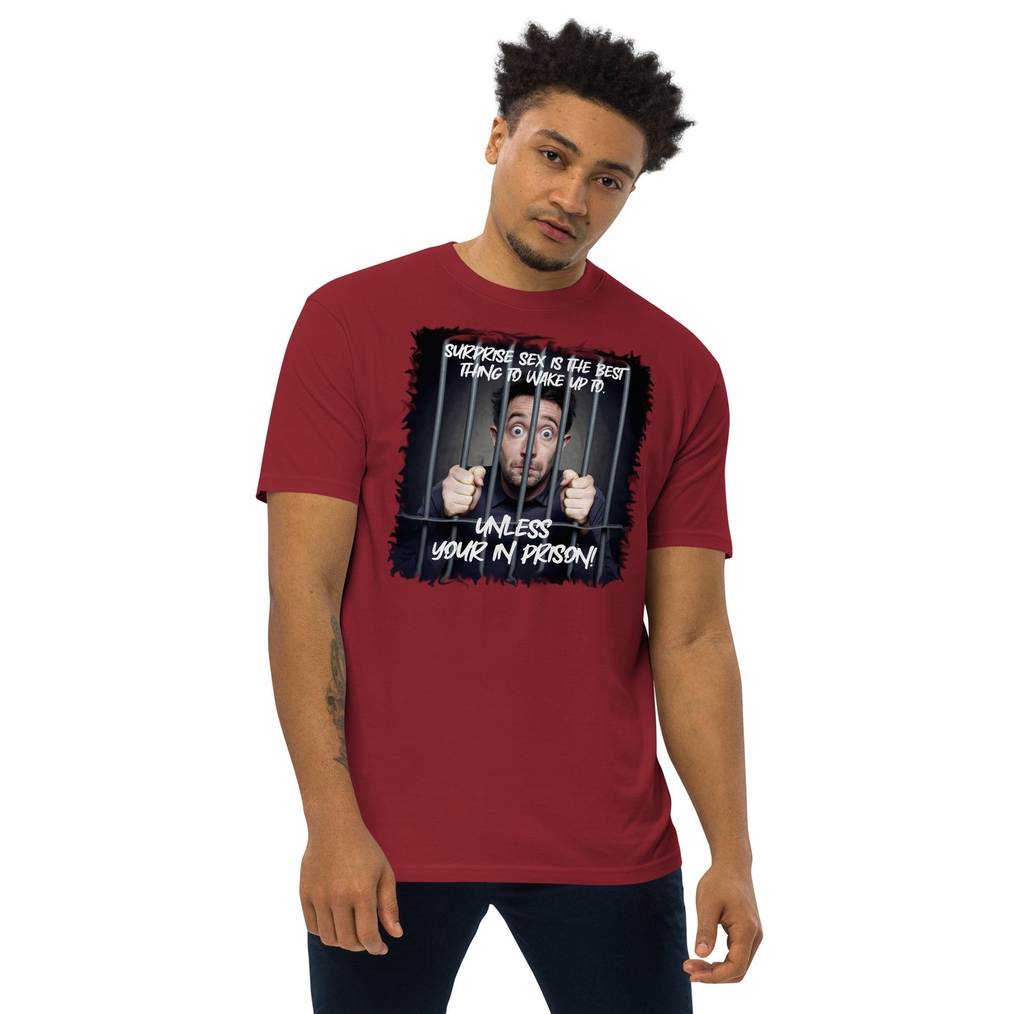 Surprise Men’s premium heavyweight tee