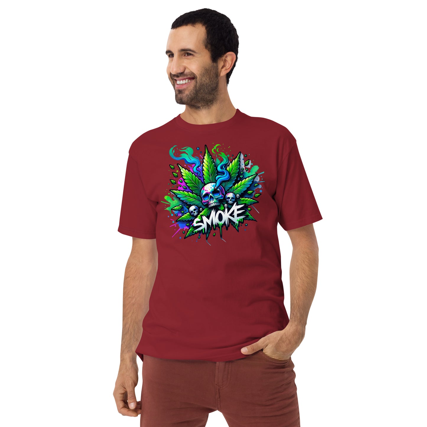 Smoke 2 Men’s premium heavyweight tee