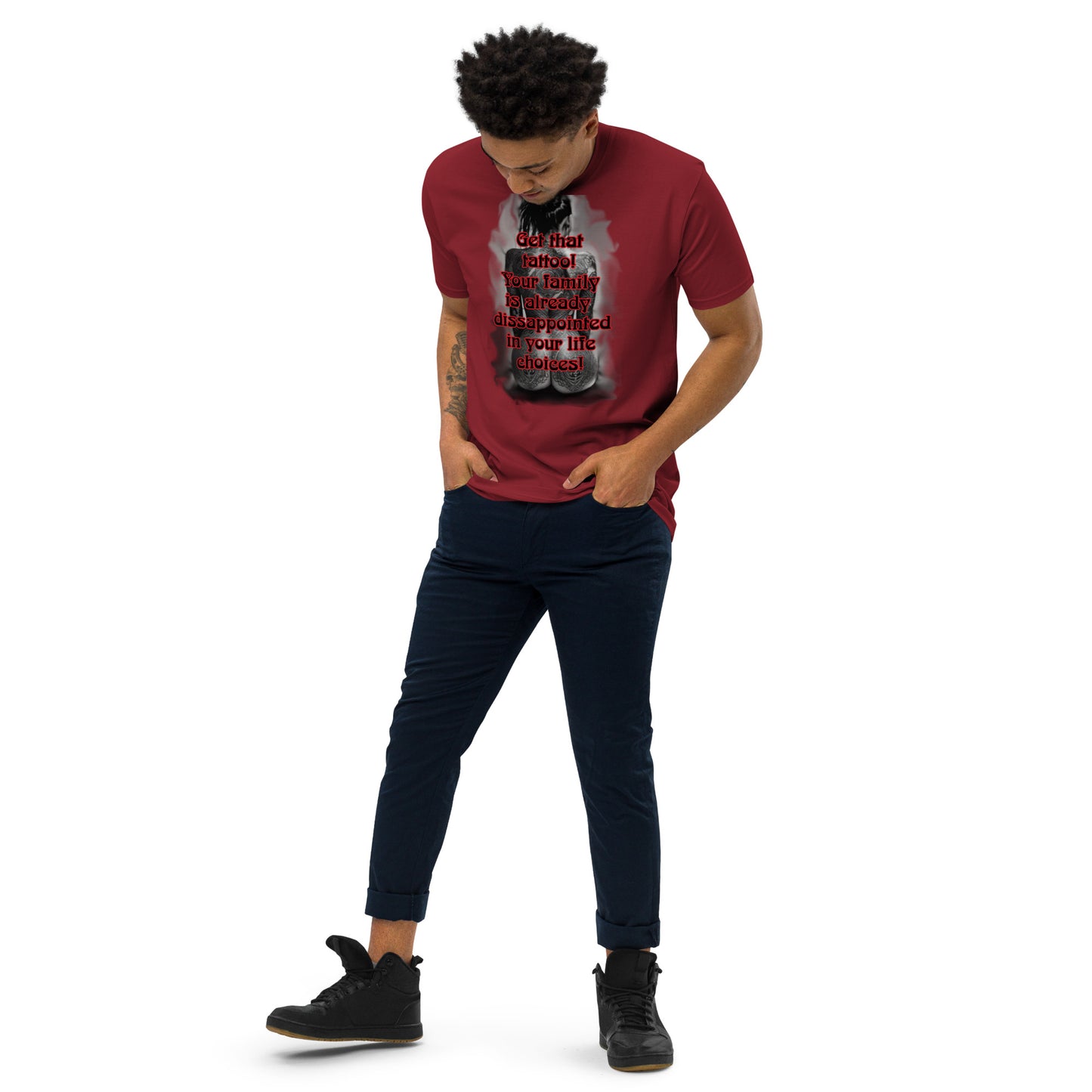 life choices Men’s premium heavyweight tee