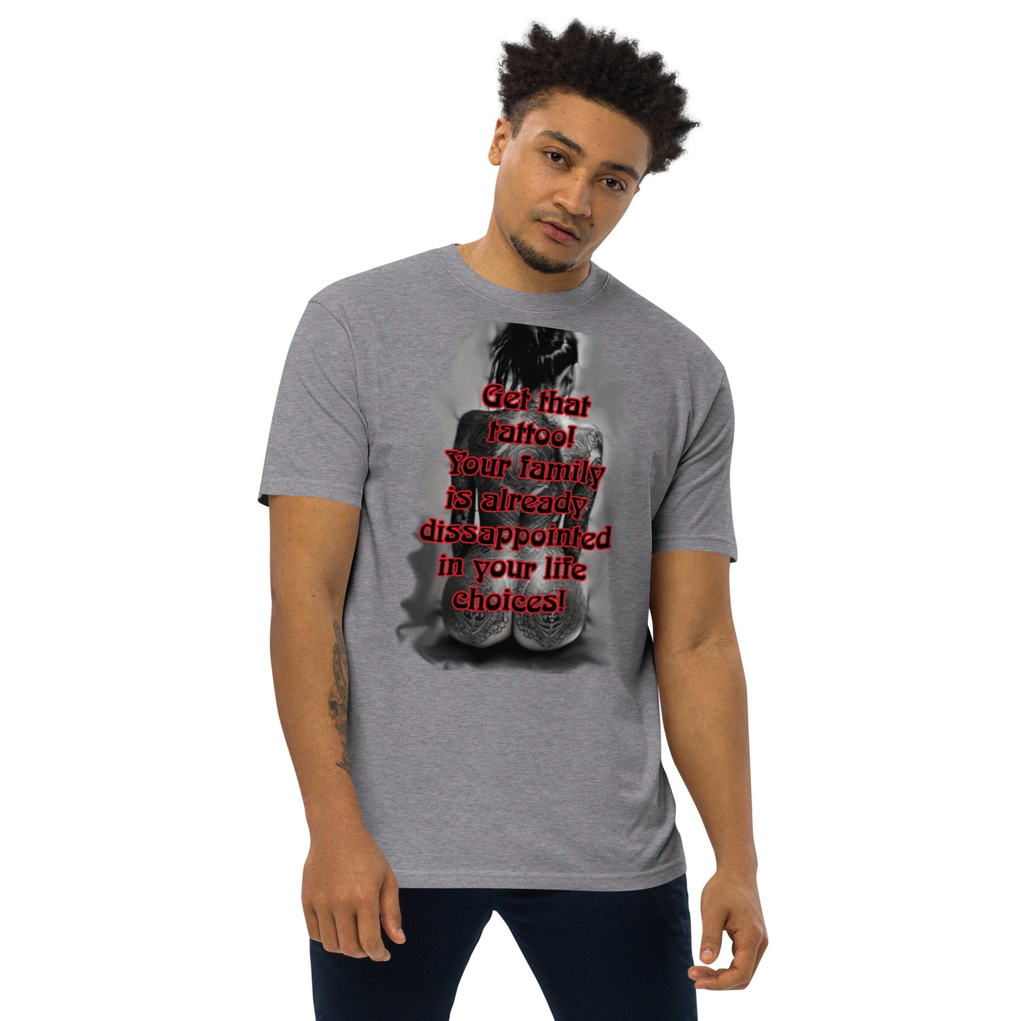 life choices Men’s premium heavyweight tee