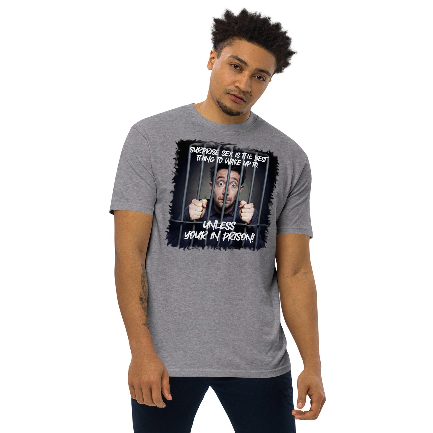 Surprise Men’s premium heavyweight tee
