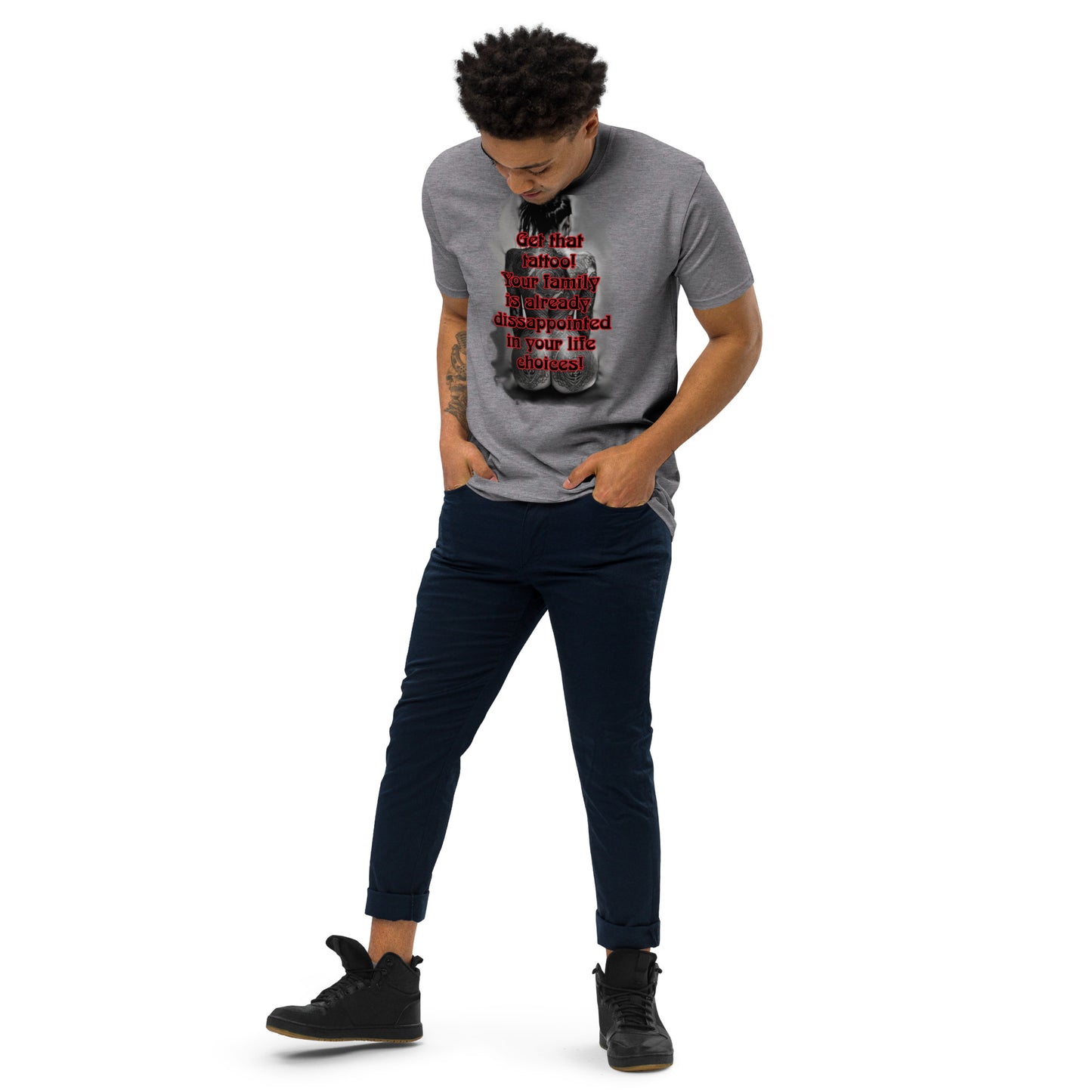 life choices Men’s premium heavyweight tee