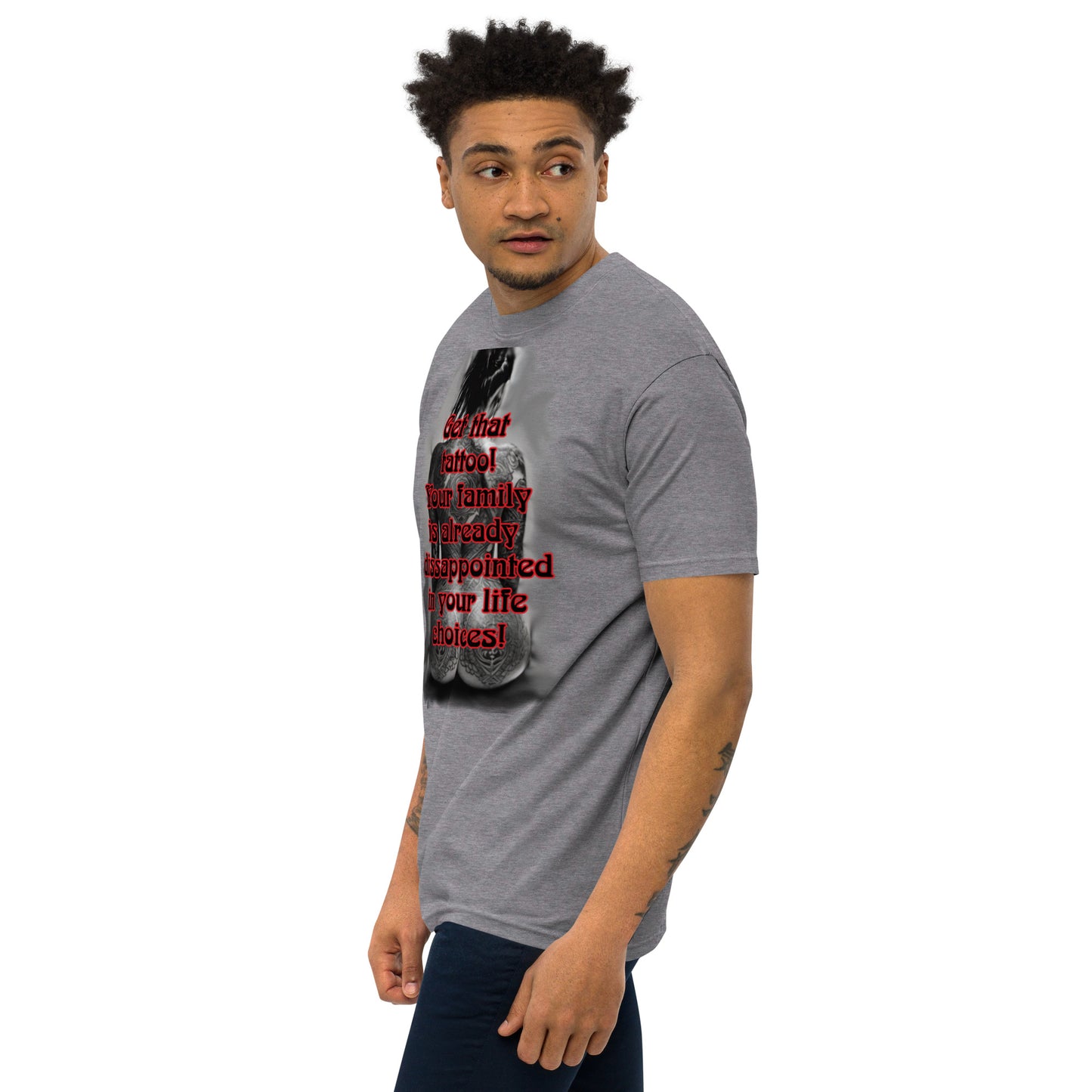 life choices Men’s premium heavyweight tee