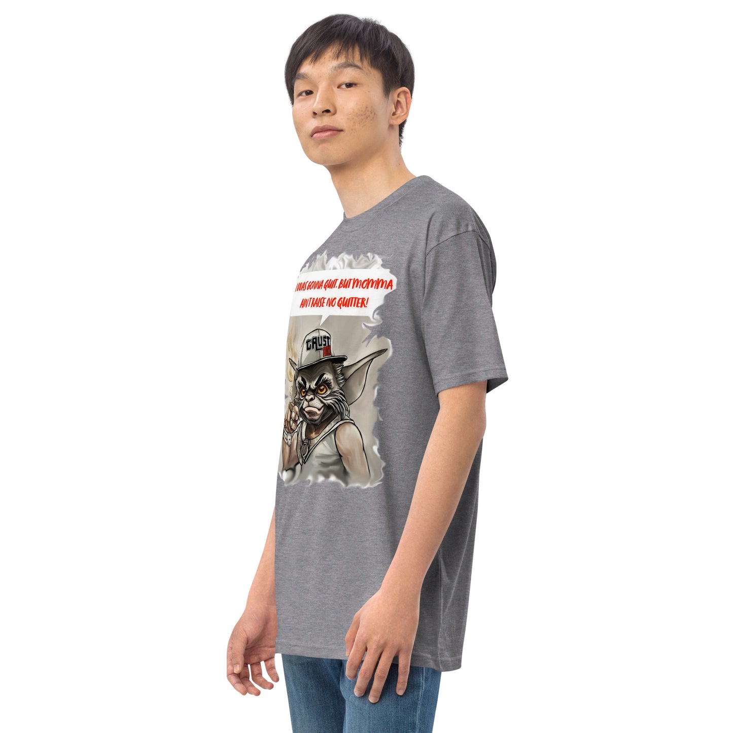 No quitters Men’s premium heavyweight tee