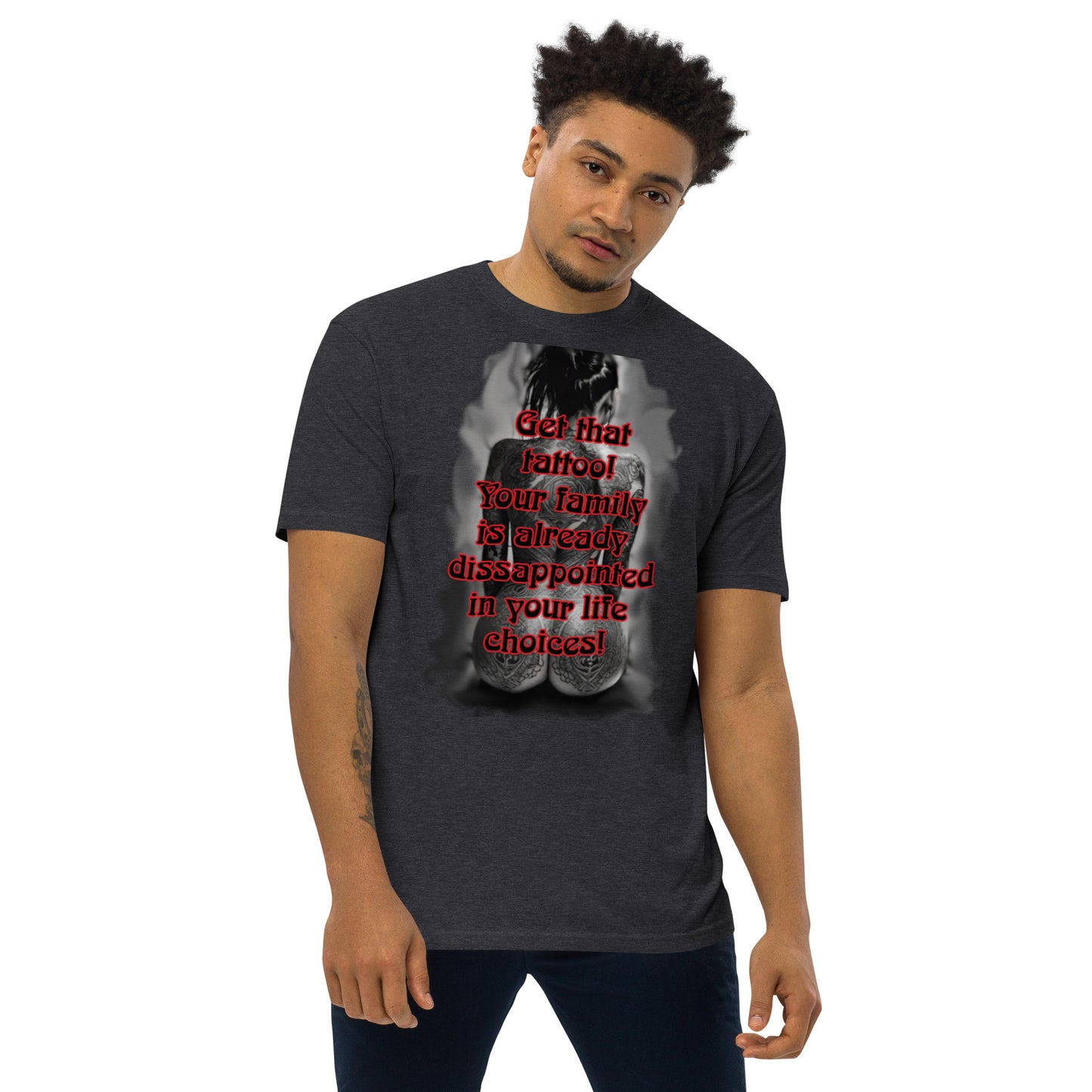 life choices Men’s premium heavyweight tee