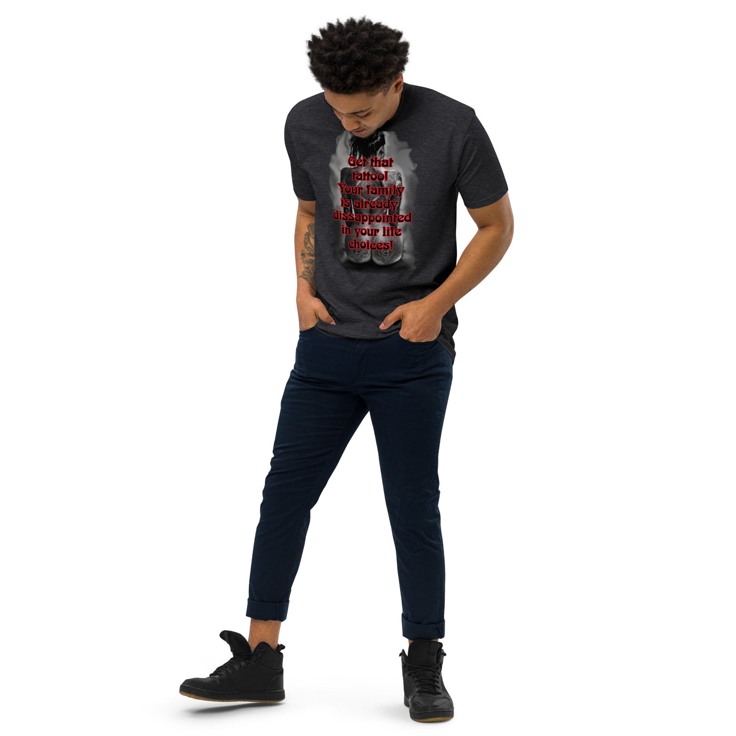 life choices Men’s premium heavyweight tee