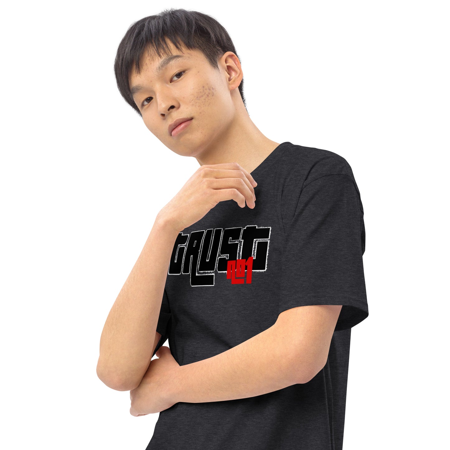 Trust no1 Men’s premium heavyweight tee