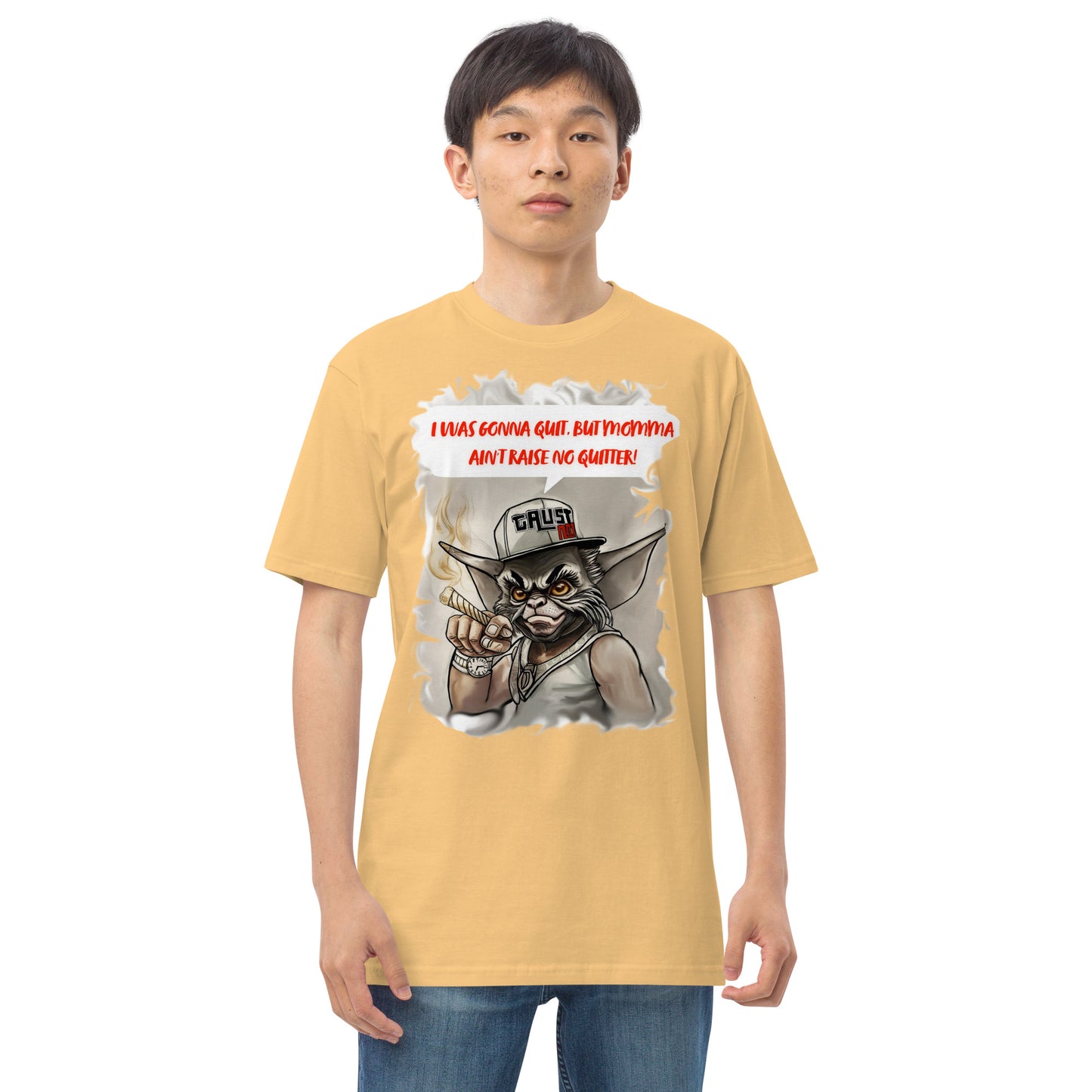 No quitters Men’s premium heavyweight tee