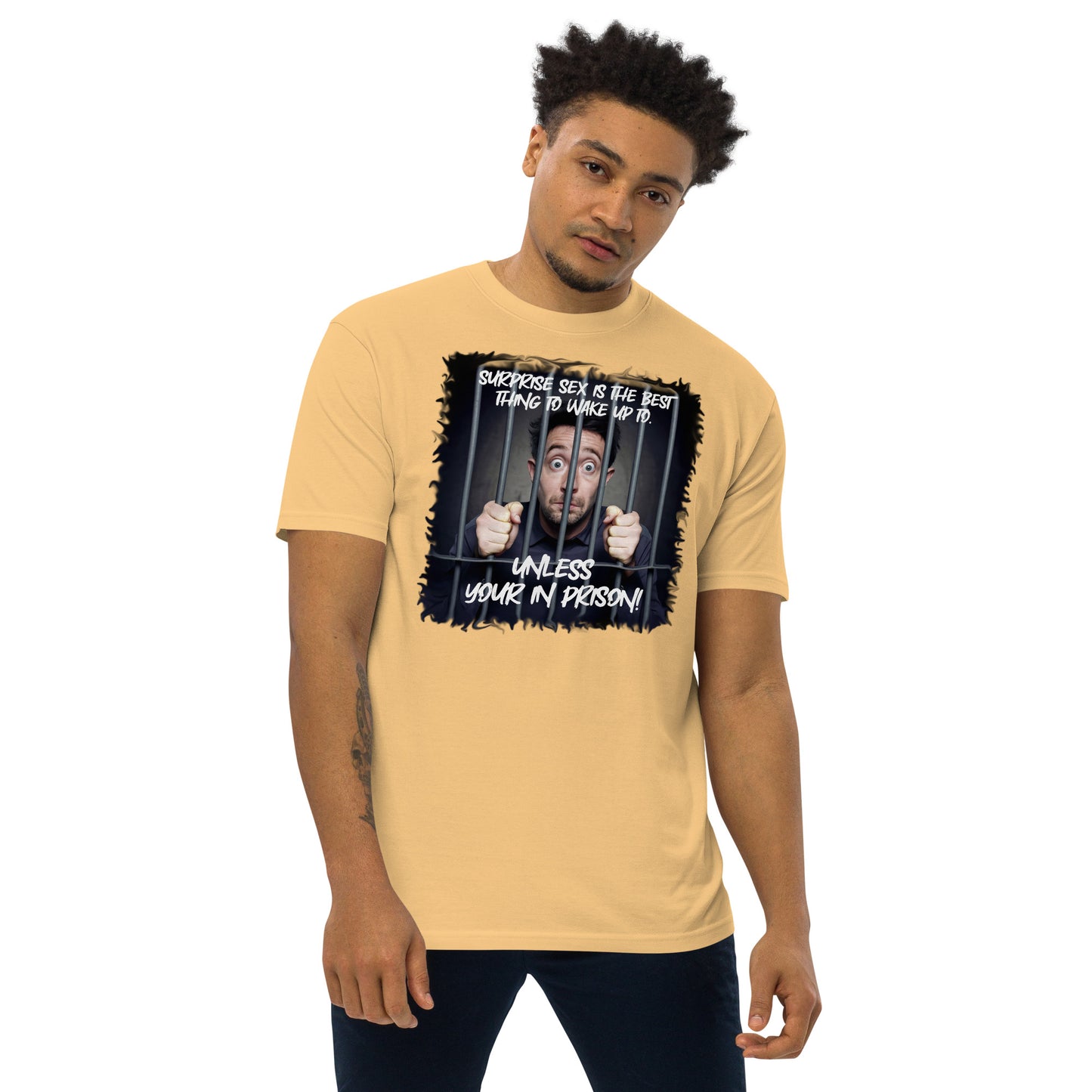Surprise Men’s premium heavyweight tee