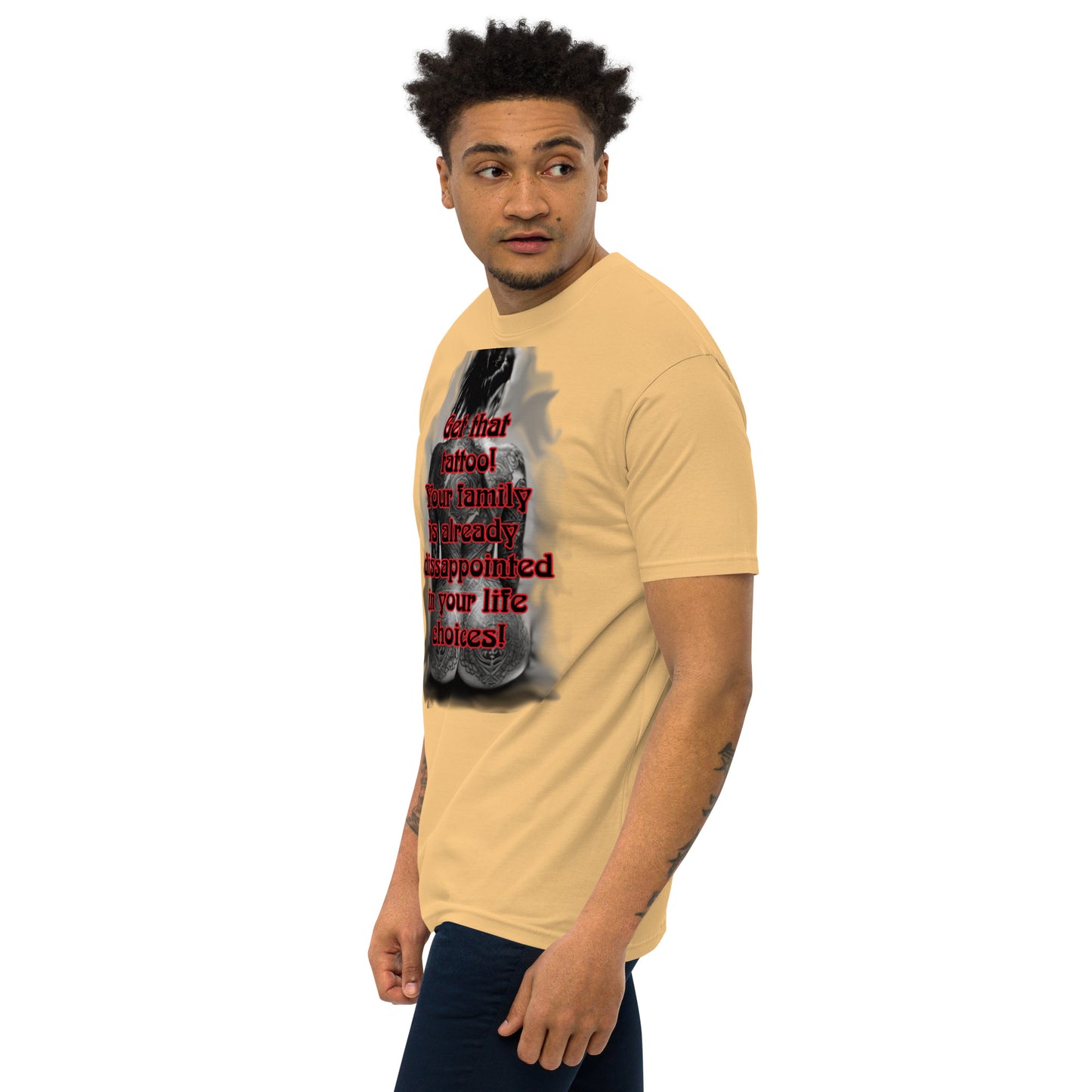 life choices Men’s premium heavyweight tee