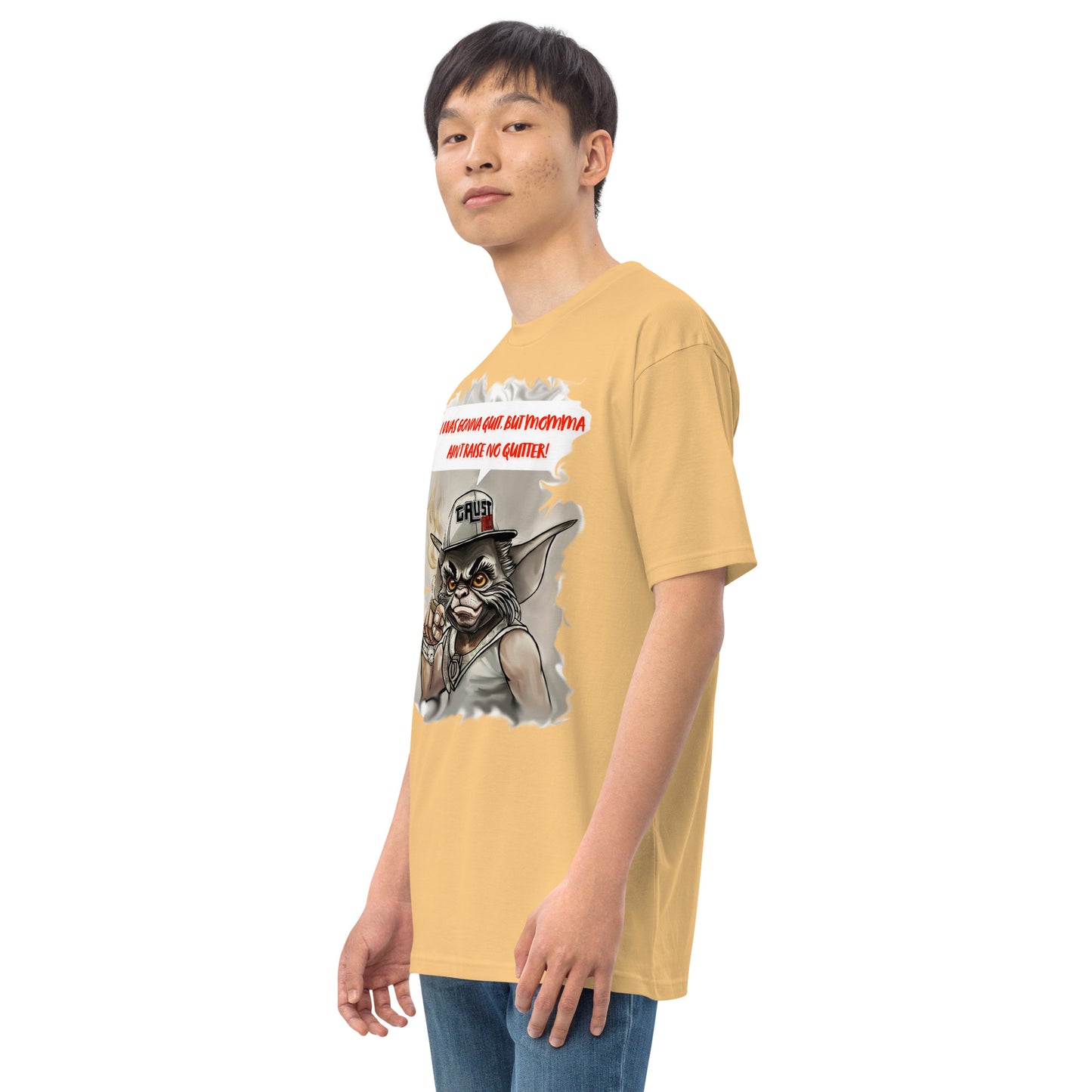No quitters Men’s premium heavyweight tee