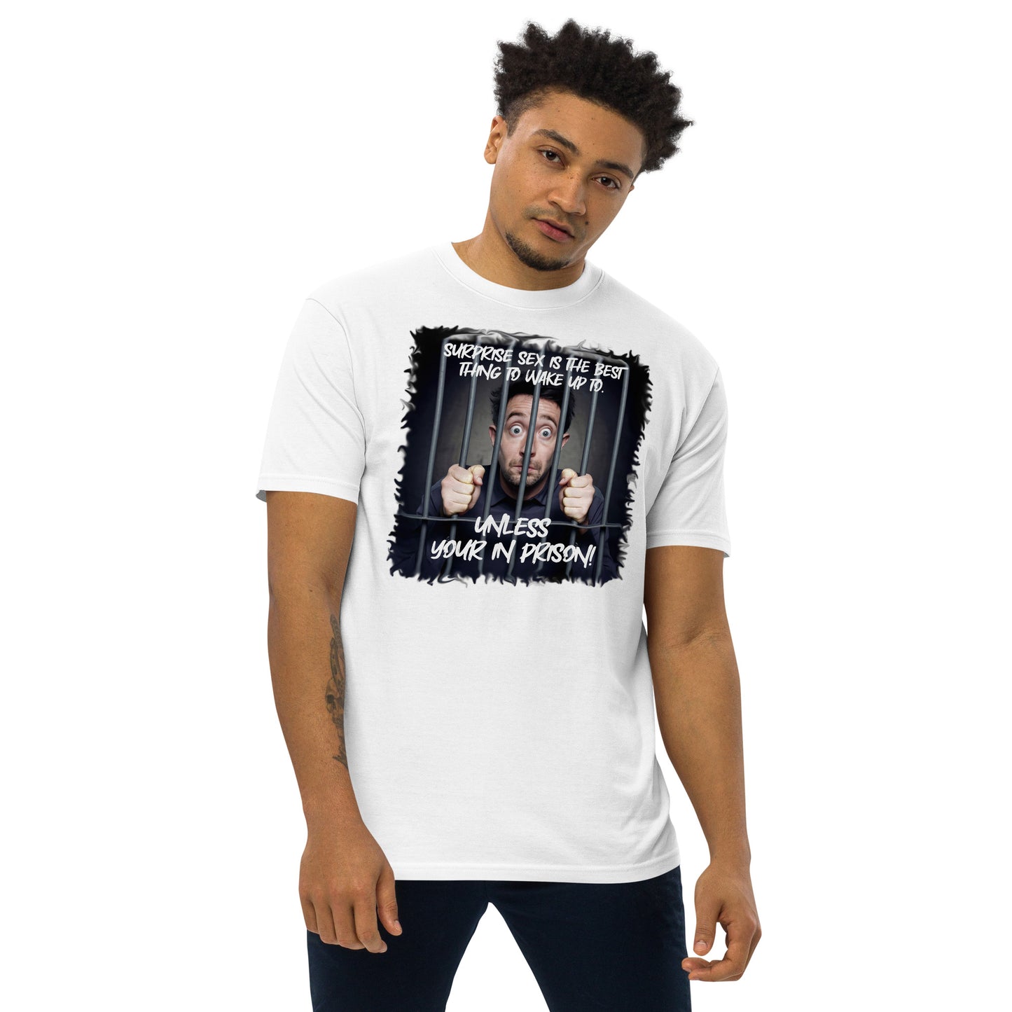 Surprise Men’s premium heavyweight tee
