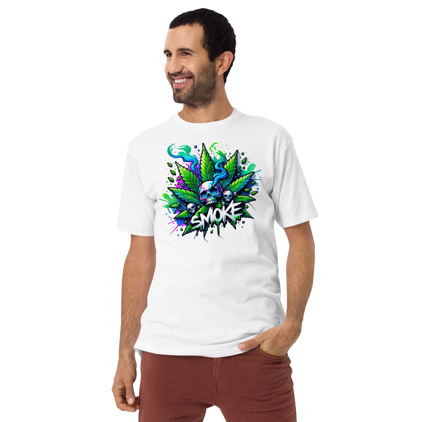 Smoke 2 Men’s premium heavyweight tee