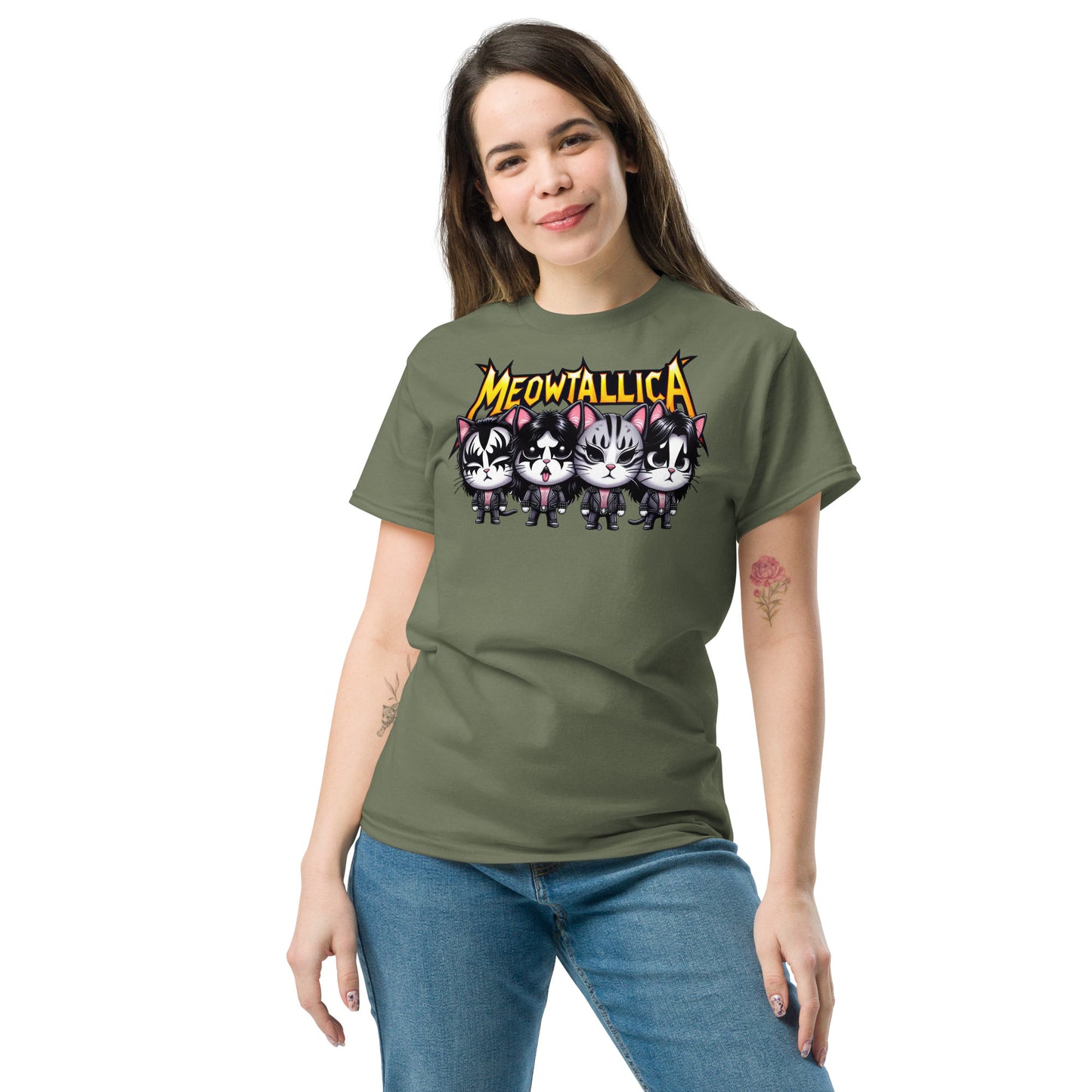 Meowtallica Unisex classic tee